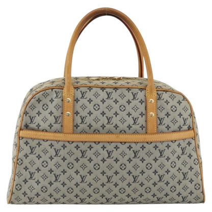 Louis Vuitton Marie Handbag Mini Lin, BLUE, CANVAS, Handbag