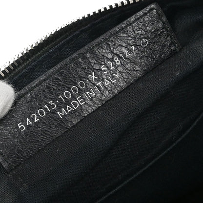 Balenciaga Neo Lift Classic Studs Waist Bag Leather, BLACK, LEATHER, Clutche & pouche