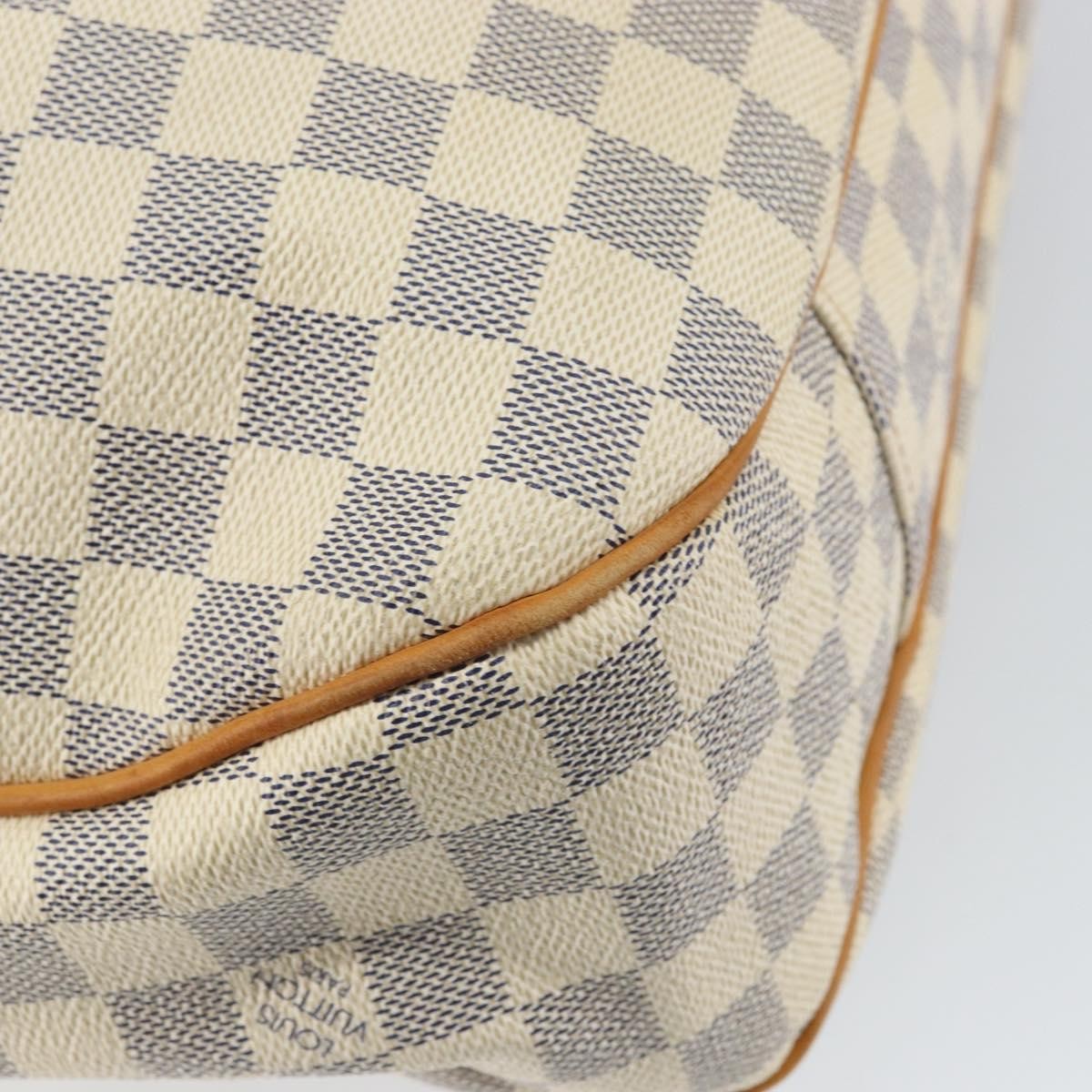 Louis Vuitton Evora Handbag Damier, WHITE, CANVAS, Tote bag