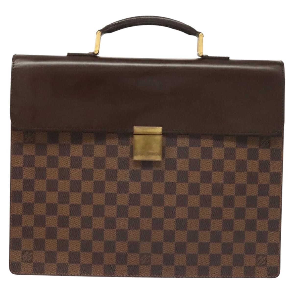 Louis Vuitton Altona Bag Damier, BROWN, CANVAS, Briefcase