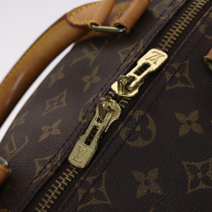 Louis Vuitton Keepall Bag Monogram Canvas, BROWN, CANVAS, Travel bag