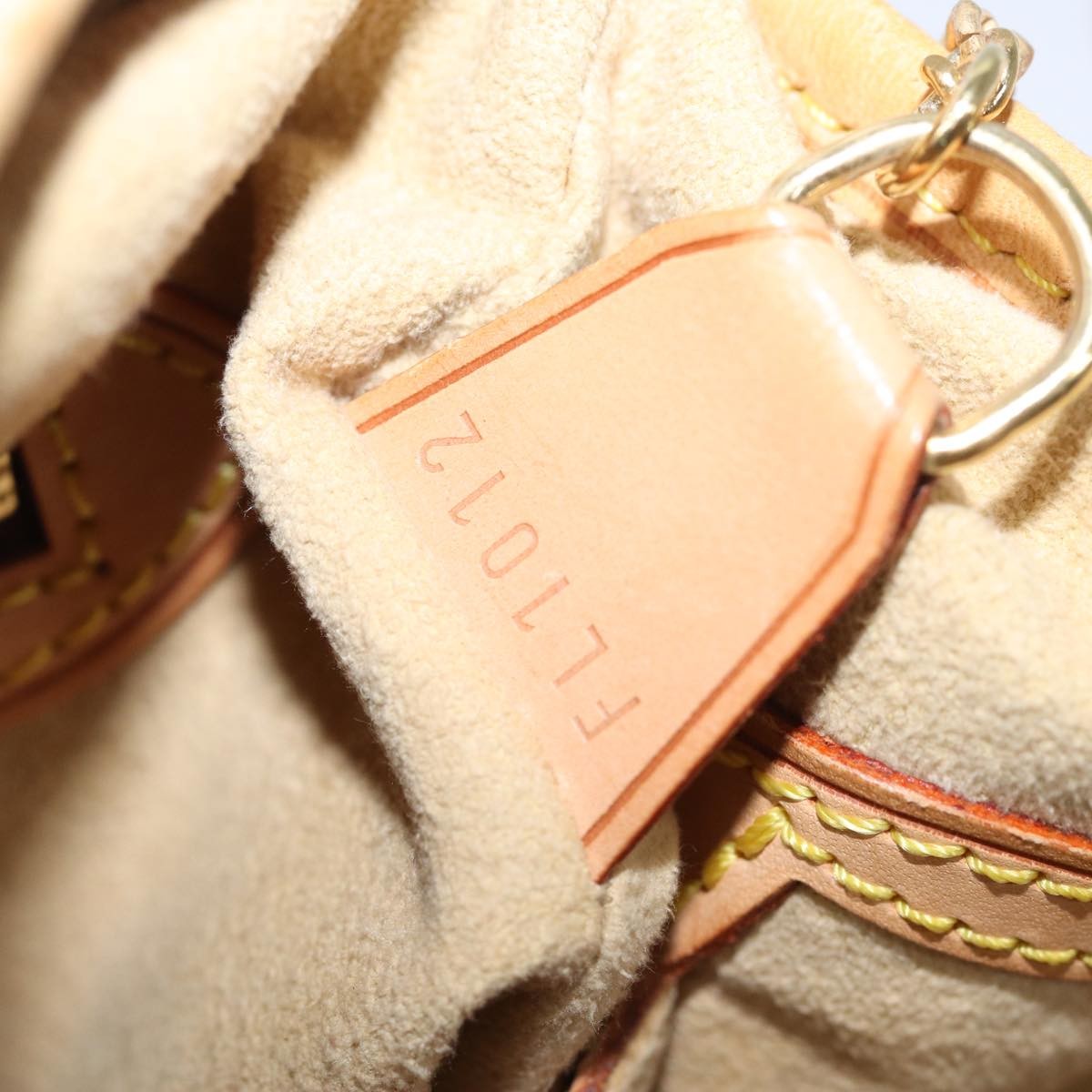 Louis Vuitton Marais Bucket Bag Nomade Leather, BEIGE, LEATHER, Handbag