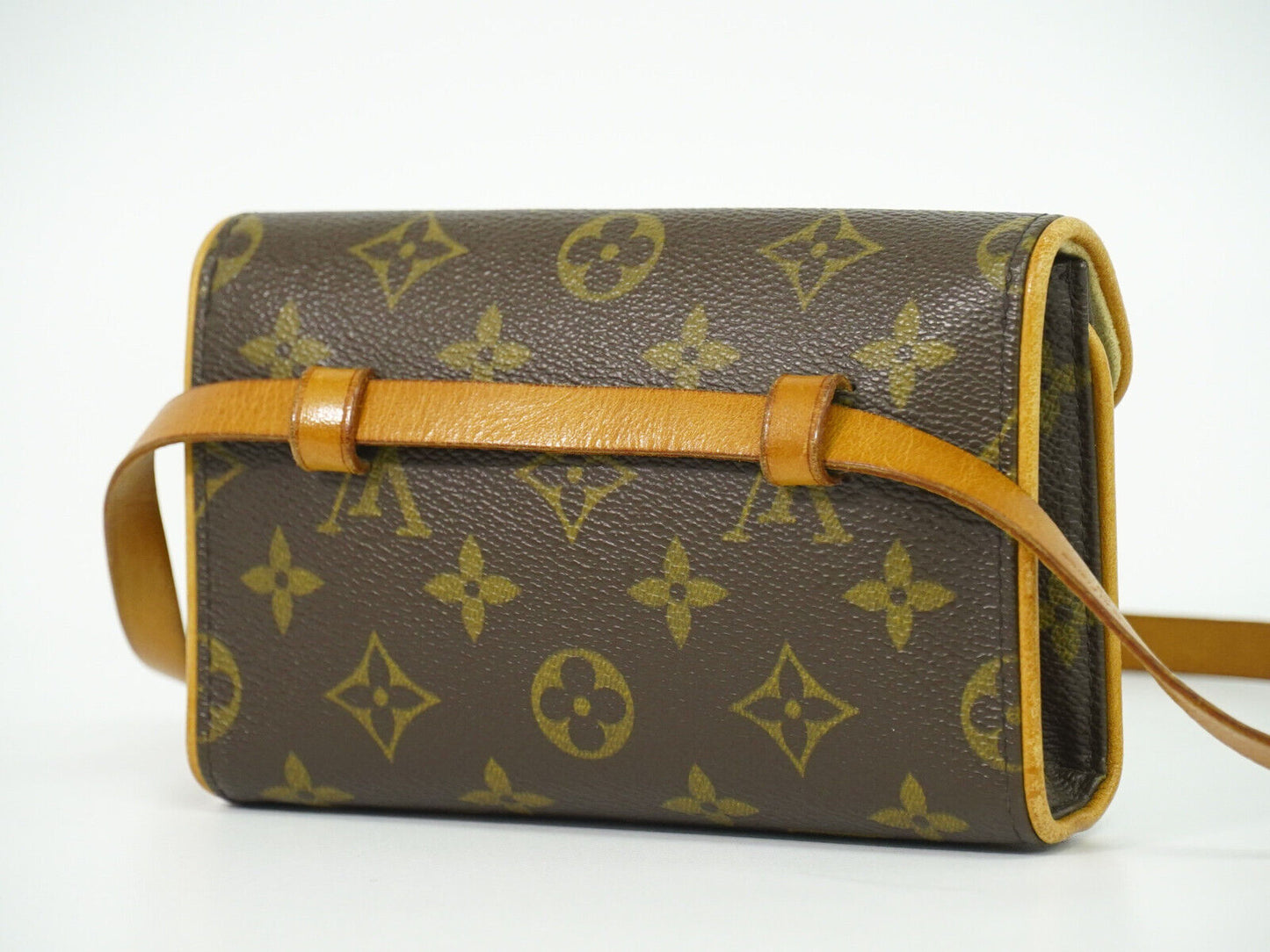 Louis Vuitton Florentine Waist Bag Monogram Canvas, BROWN, CANVAS, Clutche & pouche