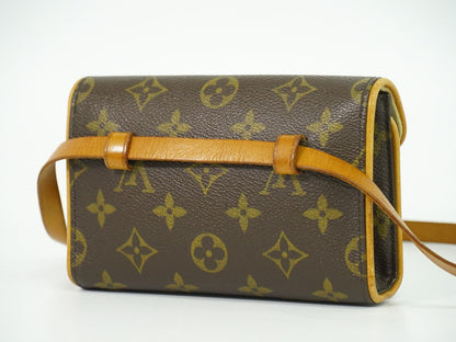 Louis Vuitton Florentine Waist Bag Monogram Canvas, BROWN, CANVAS, Clutche & pouche