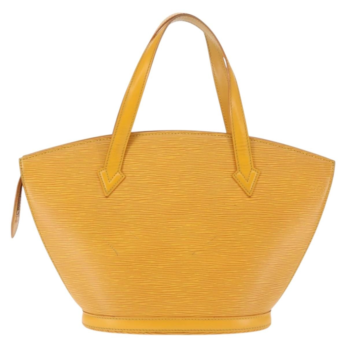 Louis Vuitton Saint Jacques Handbag Epi Leather, YELLOW, LEATHER, Handbag