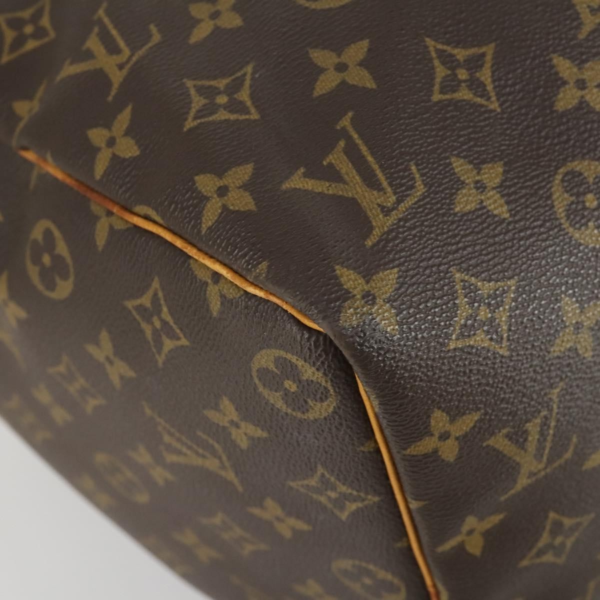 Louis Vuitton Keepall Bag Monogram Canvas, BROWN, CANVAS, Travel bag