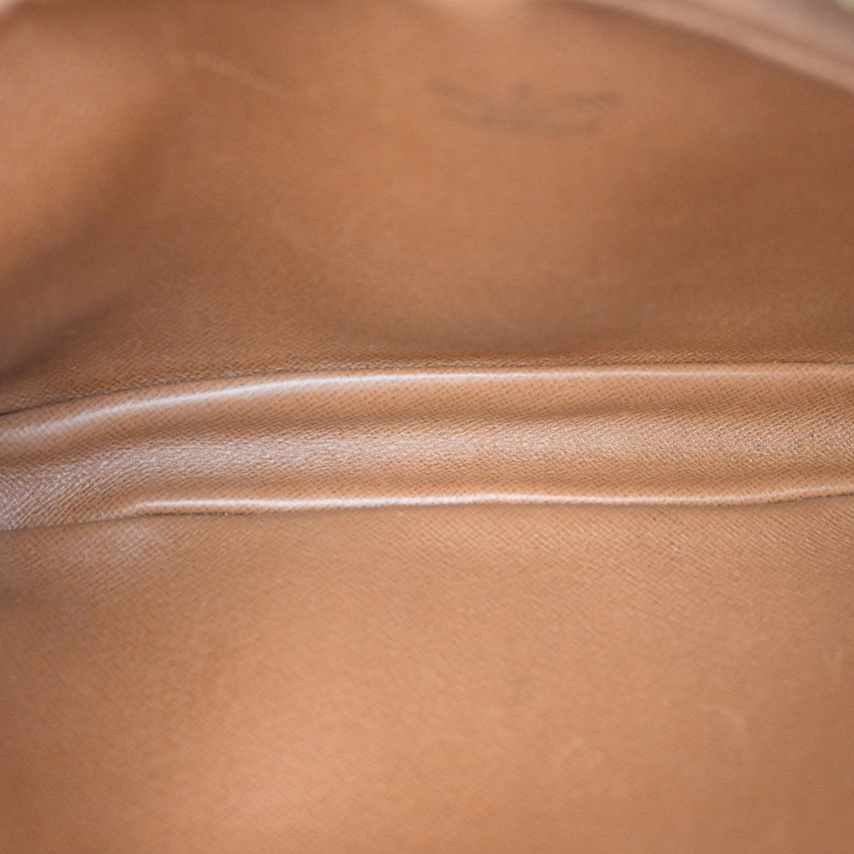 Louis Vuitton Marly Dragonne Clutch Monogram Canvas, BROWN, LEATHER, Clutche & pouche