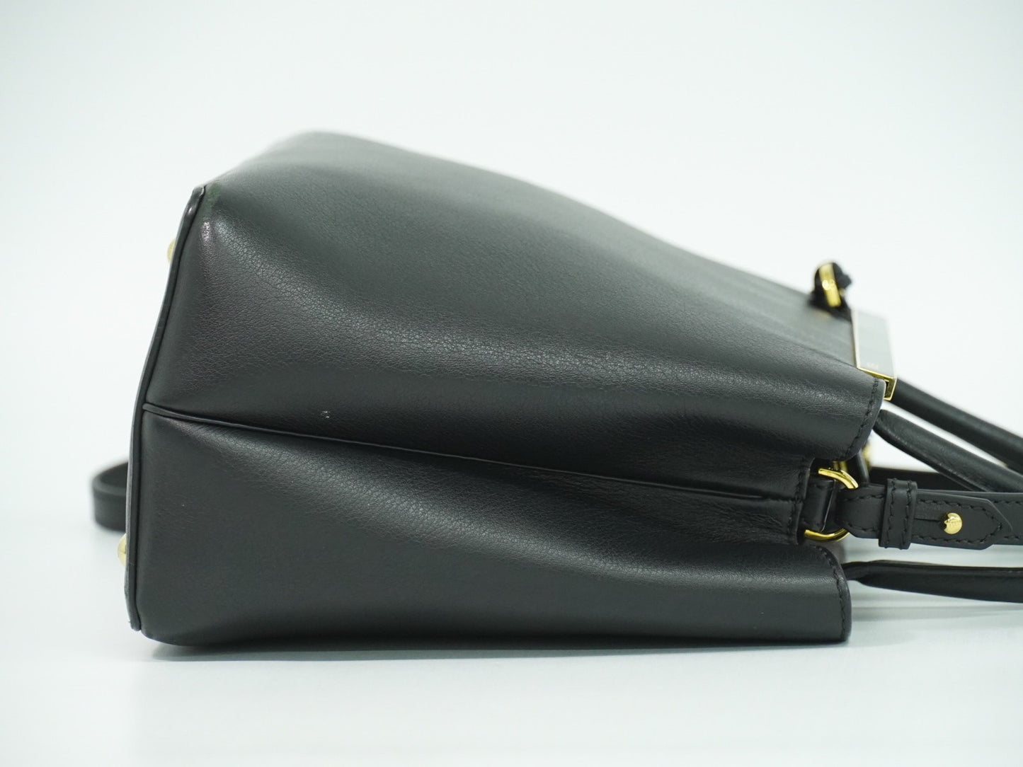 Fendi 2Jours Bag Leather, BLACK, LEATHER, Handbag