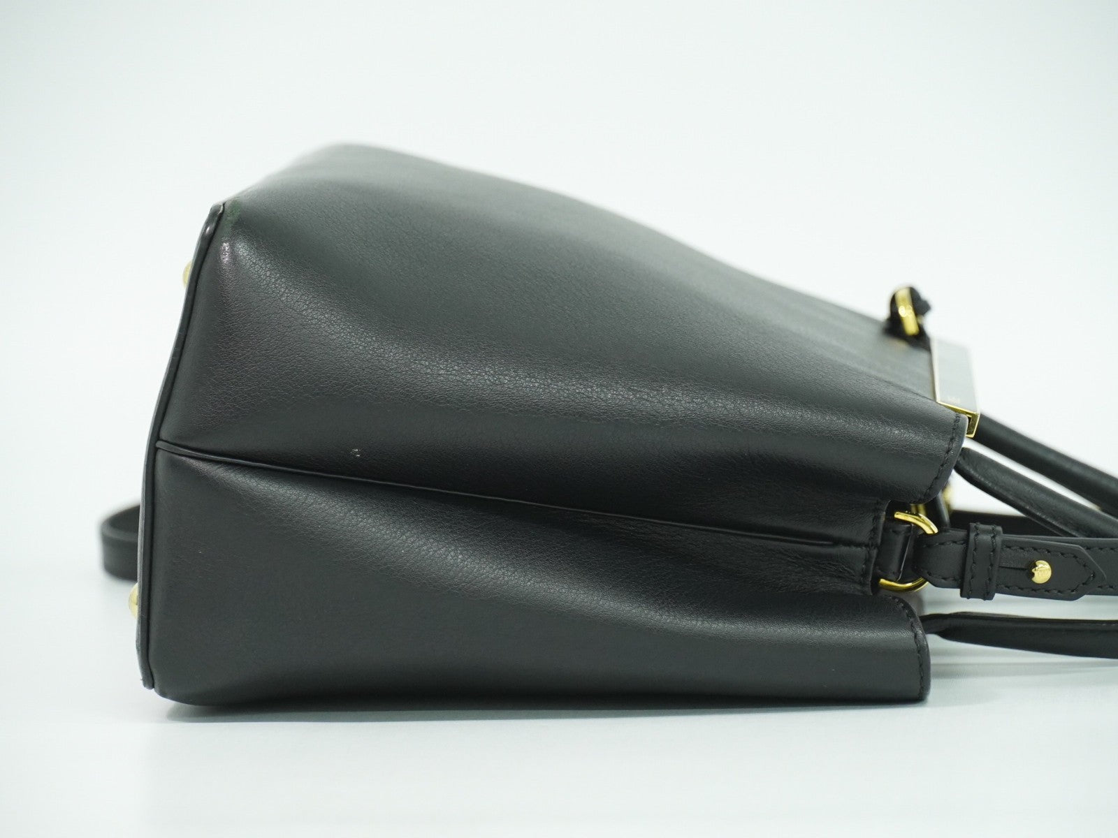 Fendi 2Jours Bag Leather, BLACK, LEATHER, Handbag