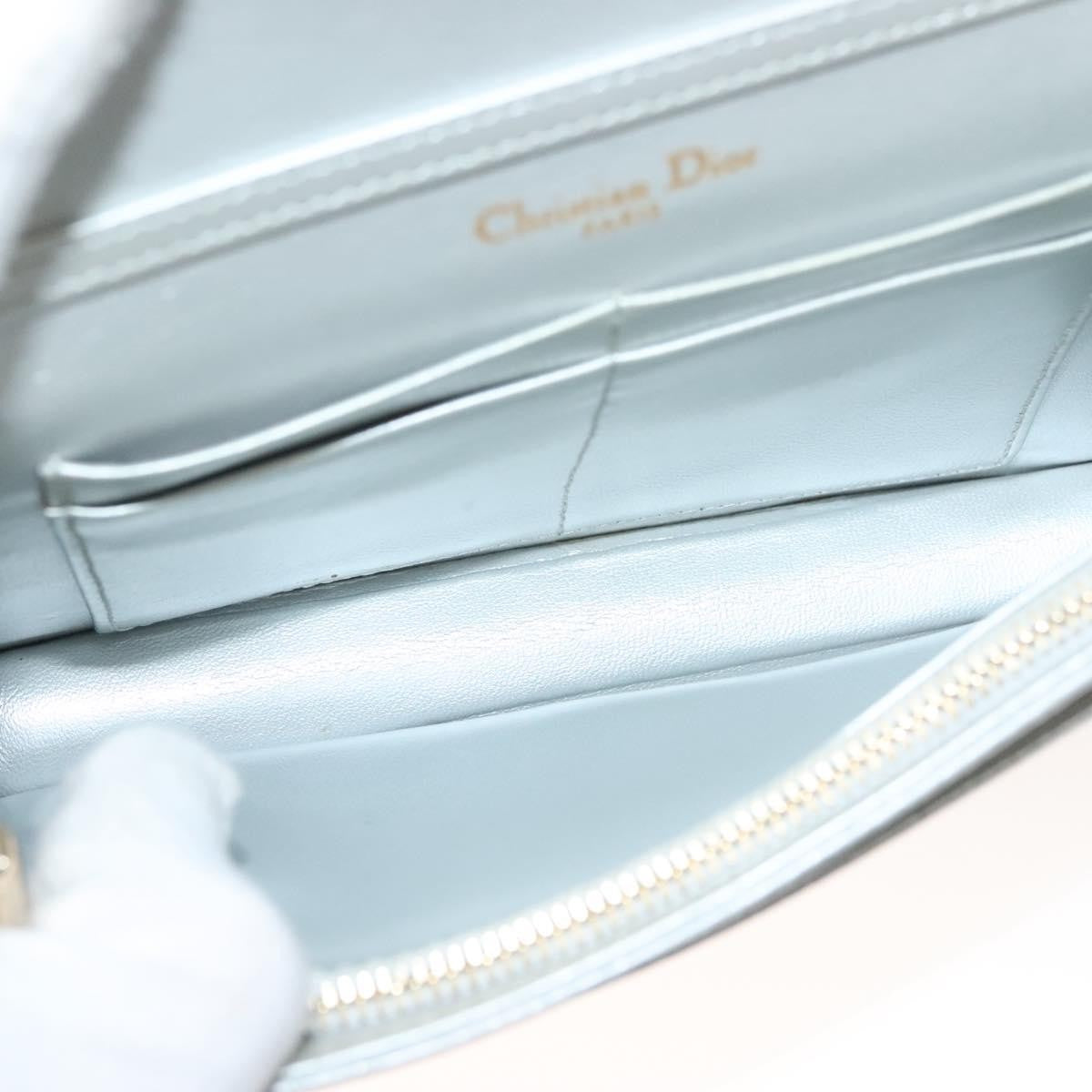 Christian Dior Diorama Wallet on Chain Leather, SILVER, LEATHER, Wallets