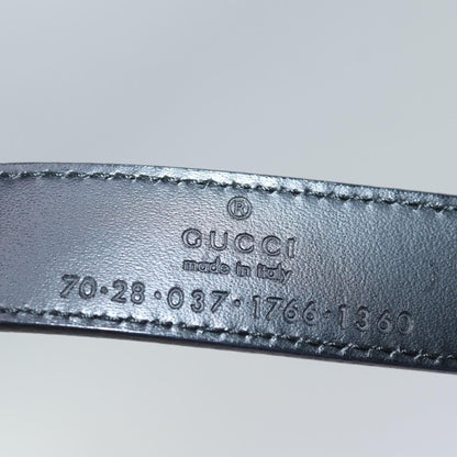 Gucci G Buckle Belt Leather, BLACK, LEATHER, Belts