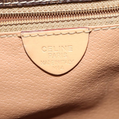 Celine Macadam Shoulder Bag PVC Leather, BROWN, CANVAS, Shoulder bag