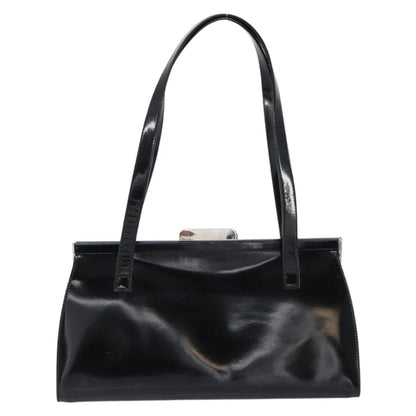 Salvatore Ferragamo Vintage Tote bag Patent Leather, BLACK, PATENT_LEATHER, Tote bag