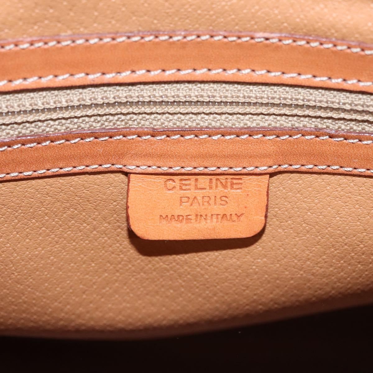 Celine Vintage Macadam Handbag Macadam, BROWN, PVC, Handbag