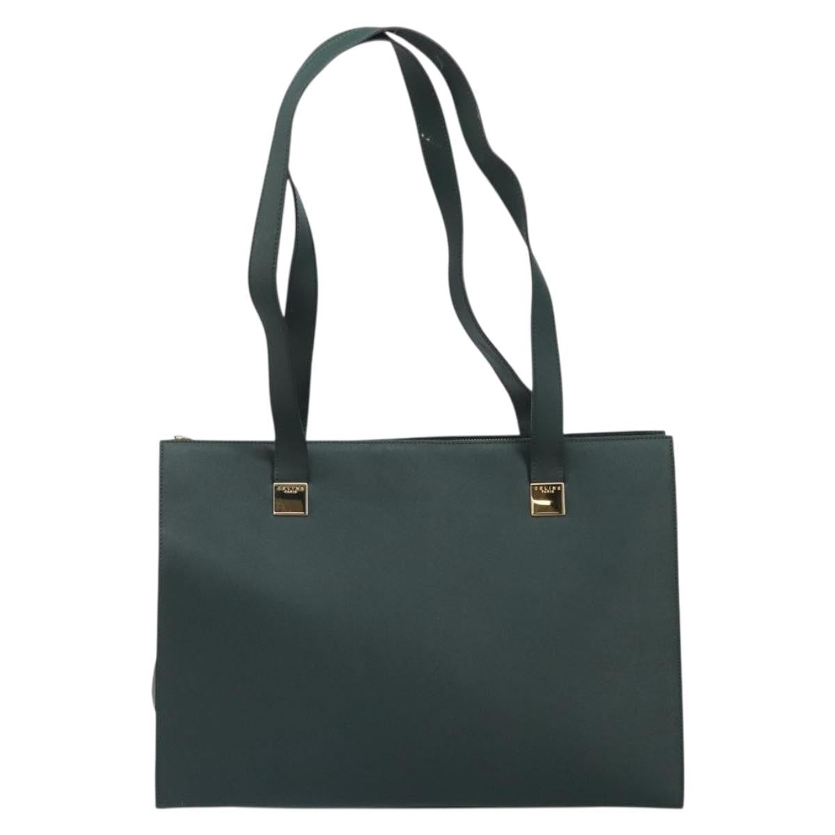 Celine Tote bag Leather, GREEN, LEATHER, Tote bag