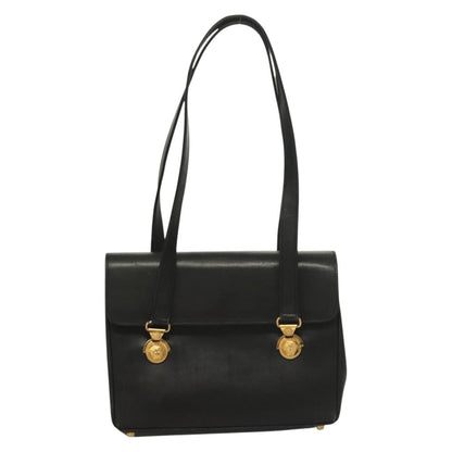Versace Vintage Flap Shoulder Bag Leather, GOLD, LEATHER, Shoulder bag