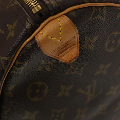 Louis Vuitton Keepall Bag Monogram Canvas, BROWN, CANVAS, Travel bag