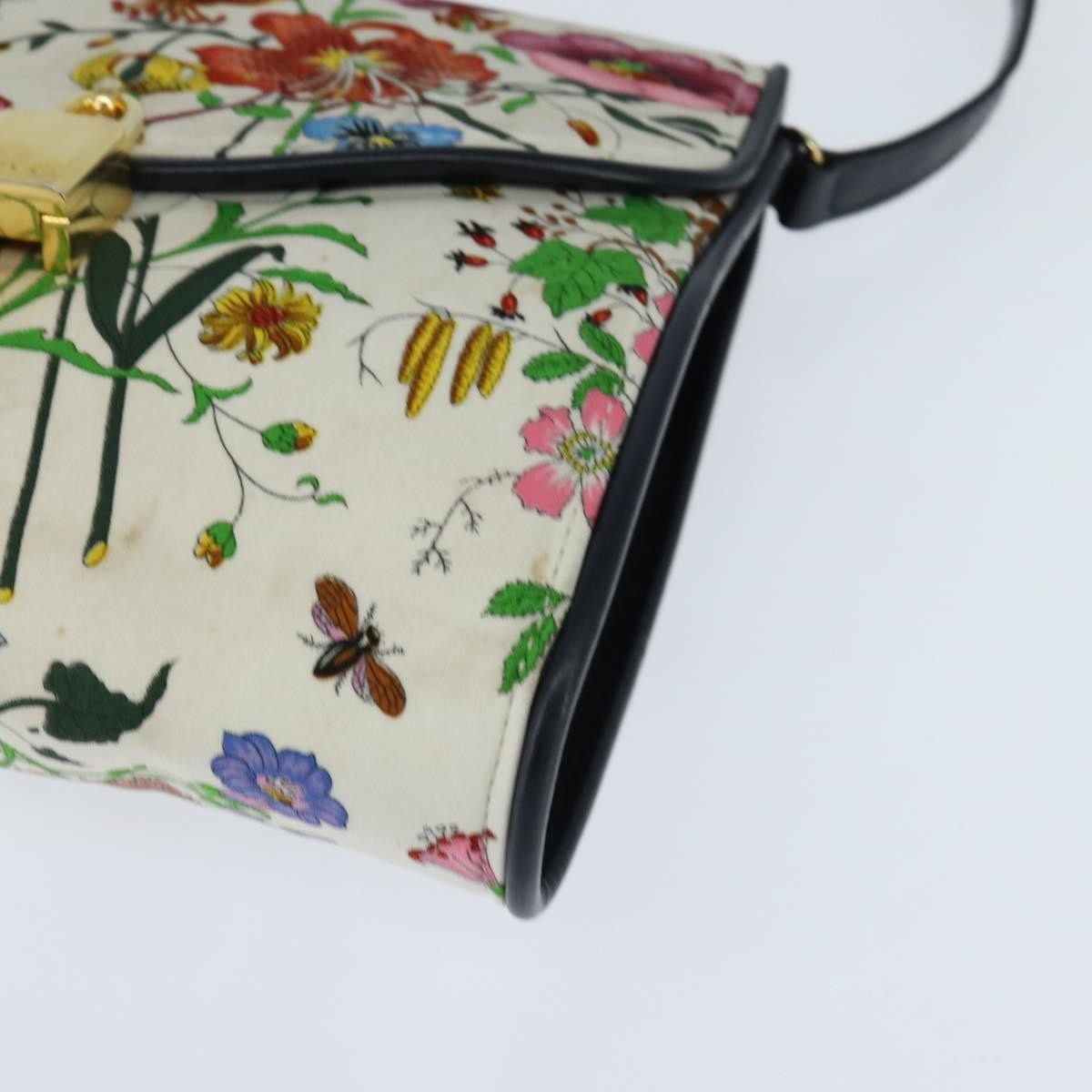 Gucci Vintage Flap Crossbody Bag GG Coated Canvas and Leather, MULTICOLOUR, CANVAS, Shoulder bag