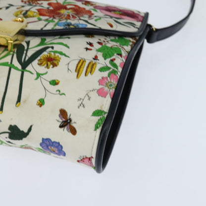 Gucci Vintage Flap Crossbody Bag GG Coated Canvas and Leather, MULTICOLOUR, CANVAS, Shoulder bag
