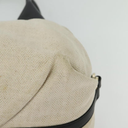 Bvlgari Chandra Hobo Canvas and Leather, BEIGE, CANVAS, Shoulder bag