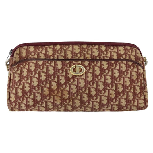 Christian Dior Vintage CD trotter Shoulder bag Canvas, RED, CANVAS, Shoulder bag