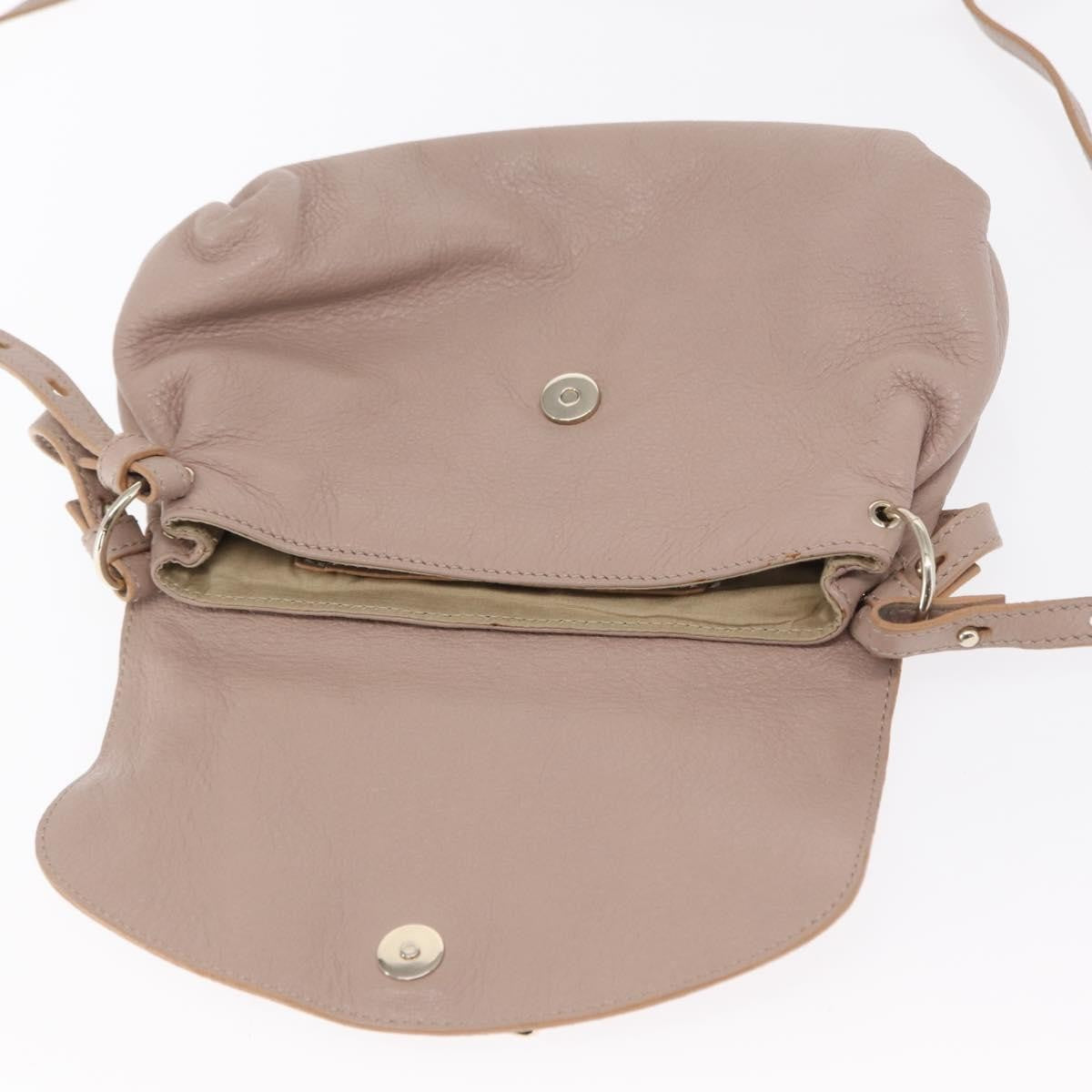 Chloe Lily Shoulder bag Leather, BEIGE, LEATHER, Handbag