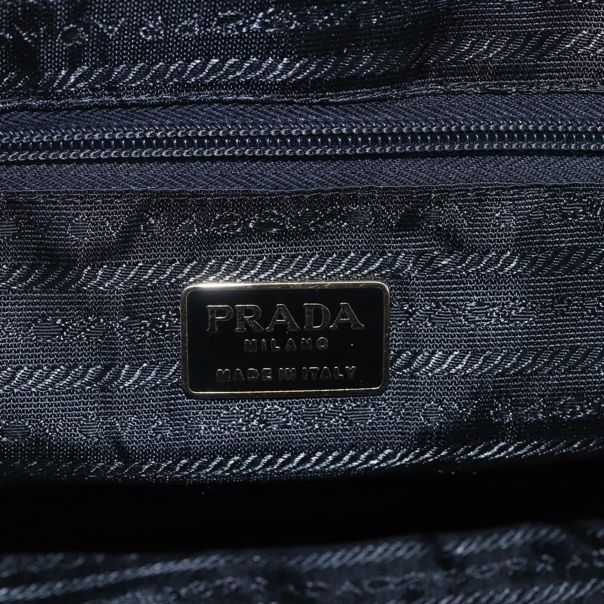 Prada Vintage Chain Handbag Tessuto, BROWN, NYLON, Handbag