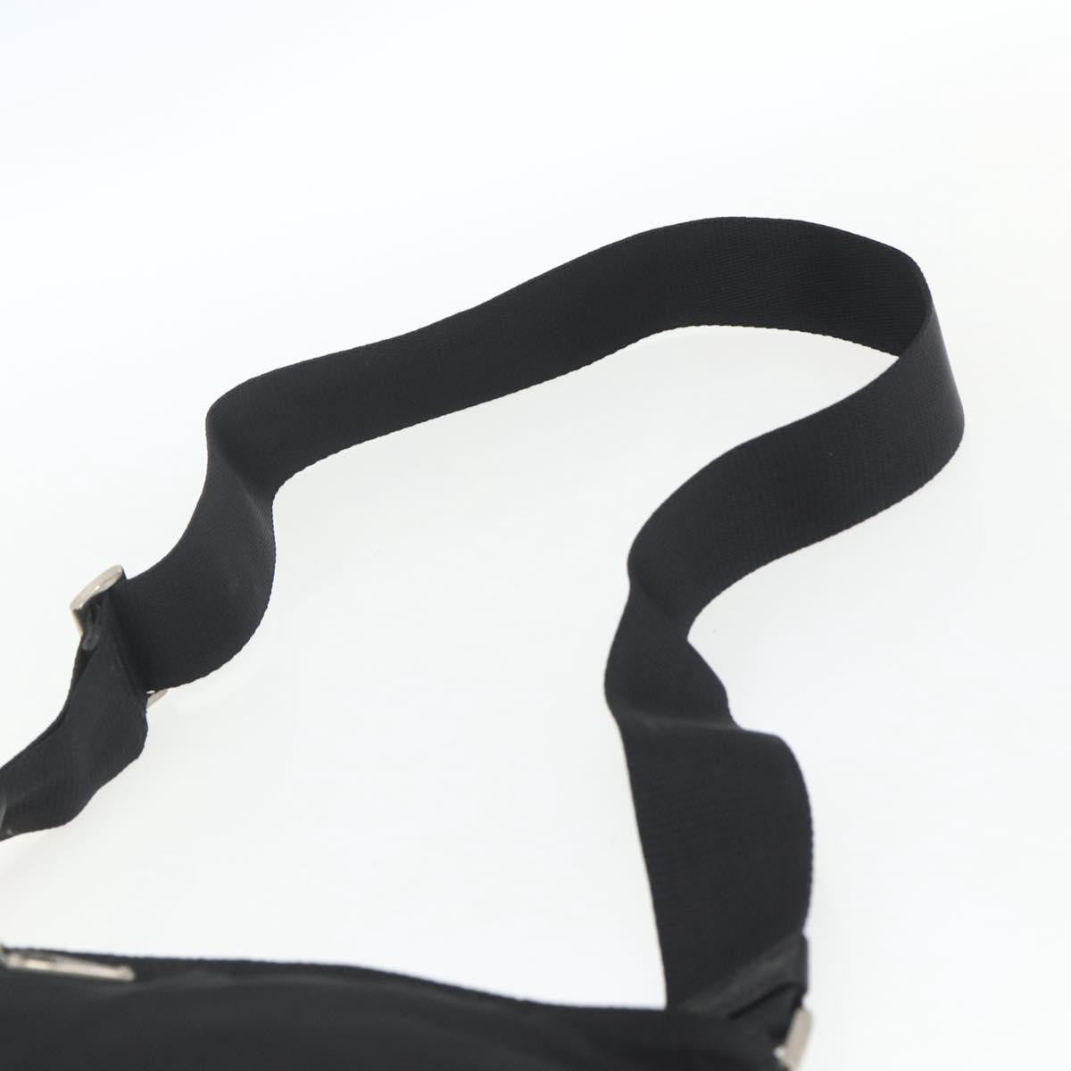 Prada Flat Messenger Bag Tessuto, BLACK, NYLON, Shoulder bag
