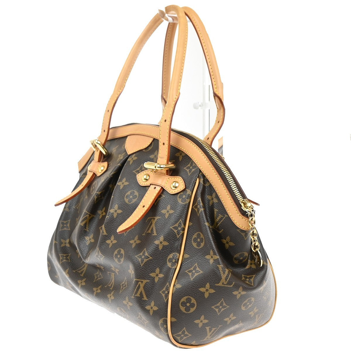 Louis Vuitton Tivoli Handbag Monogram Canvas, BROWN, CANVAS, Shoulder bag