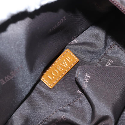 Loewe Aire Shoulder Bag Leather, GOLD, PATENT_LEATHER, Handbag