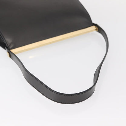 Gucci Vintage Shoulder Bag Leather, BLACK, LEATHER, Shoulder bag