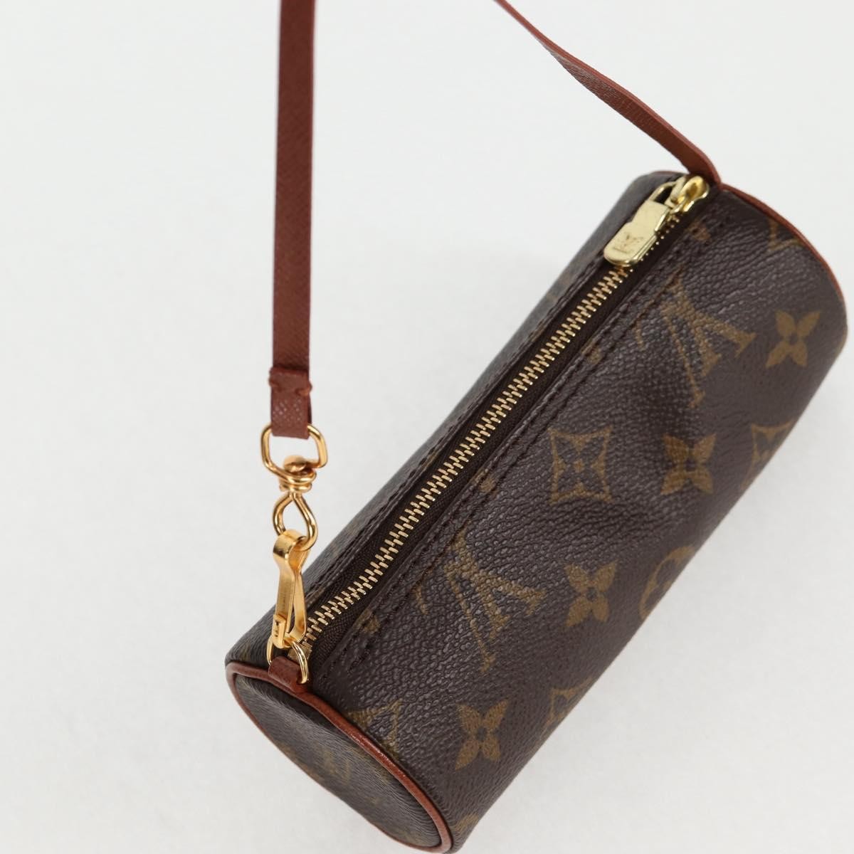 Louis Vuitton Papillon Pochette Monogram Canvas, BROWN, CANVAS, Handbag