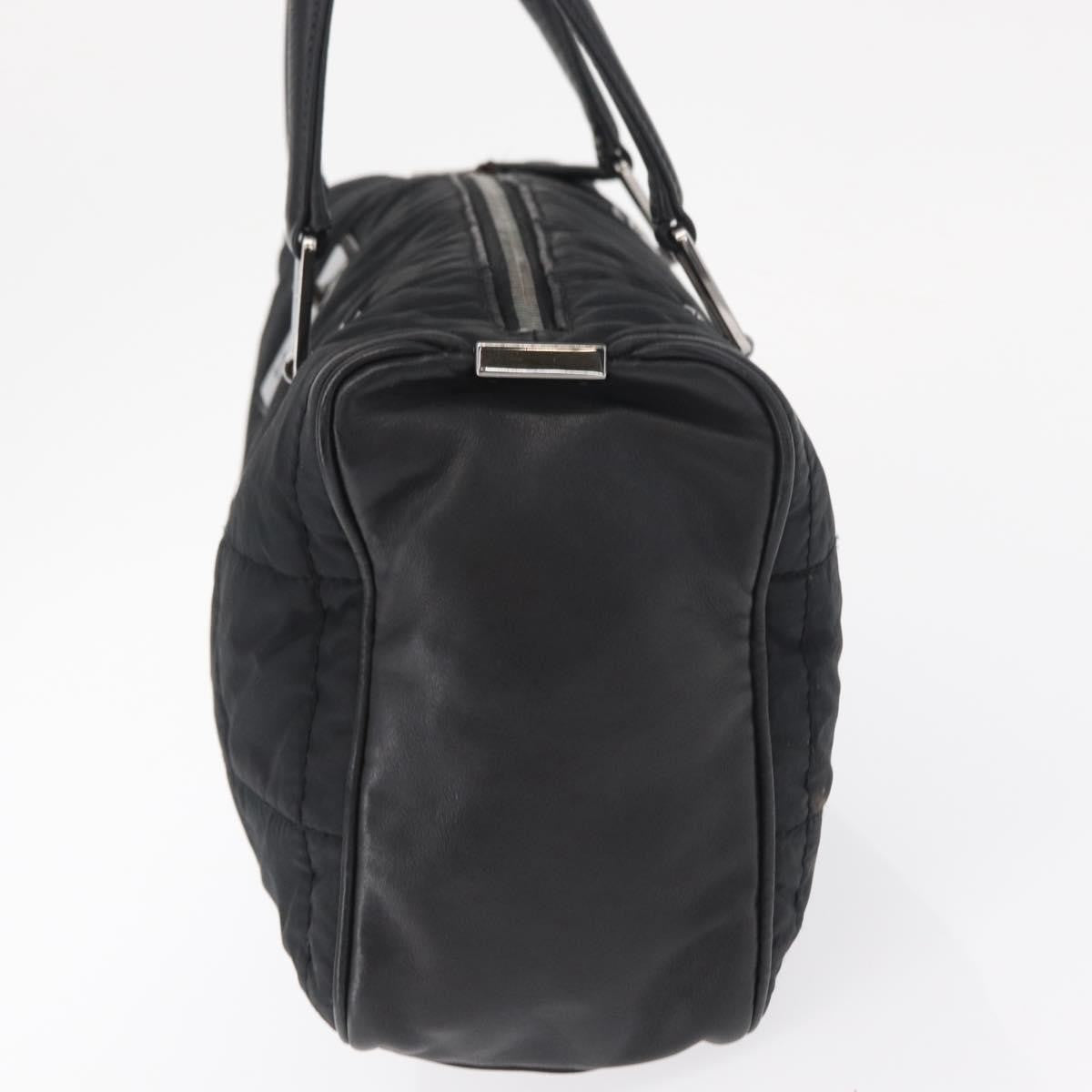 Chanel Square Stitch Boston Bag Quilted Nylon, BLACK, NYLON, Travel bag