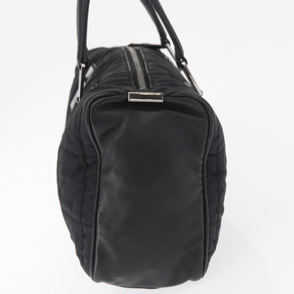 Chanel Square Stitch Boston Bag Quilted Nylon, BLACK, NYLON, Travel bag