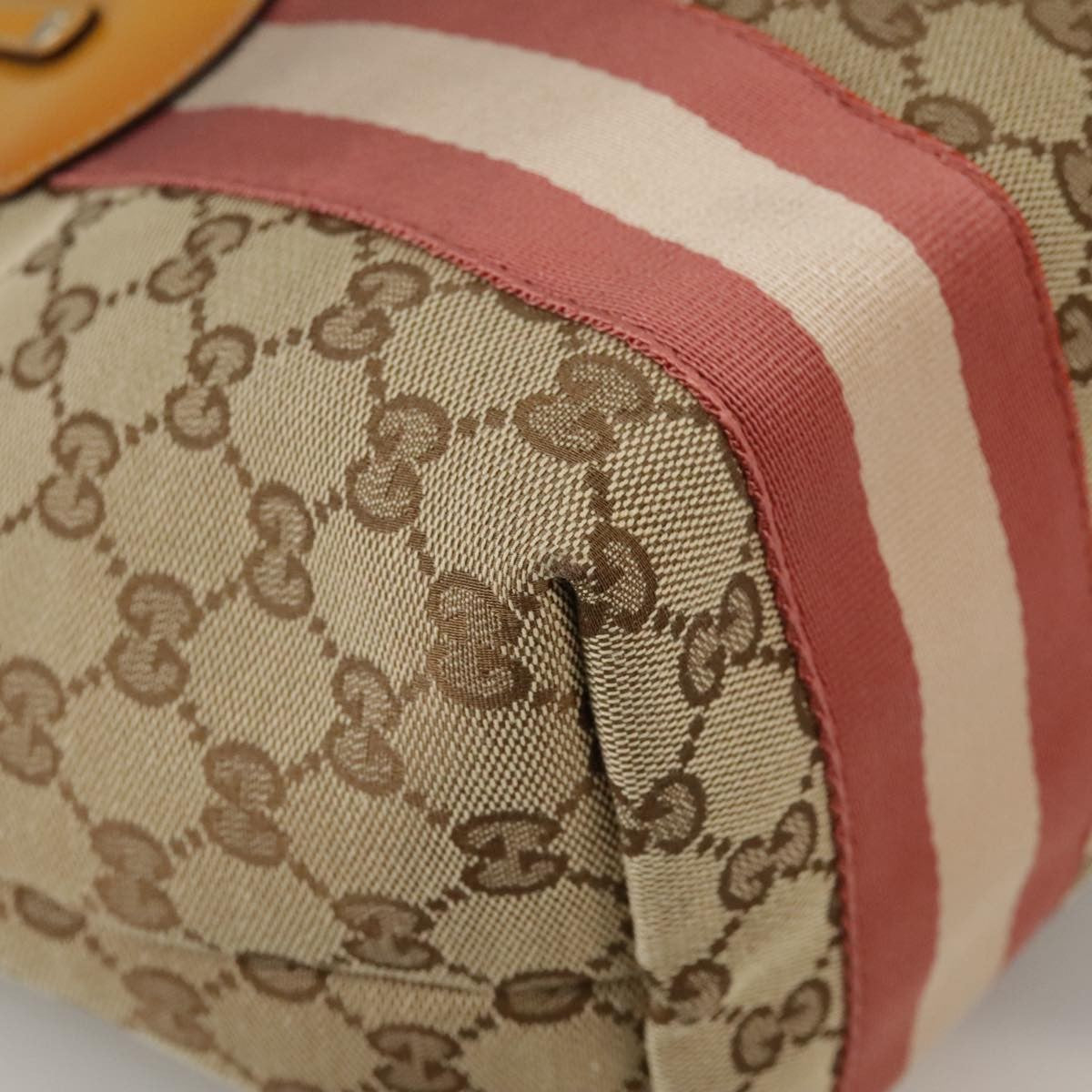 Gucci Sherry Line Tote Canvas, BEIGE, CANVAS, Tote bag