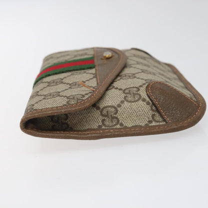 Gucci Ophidia Flap Clutch GG Coated Canvas, BEIGE, CANVAS, Clutche & pouche
