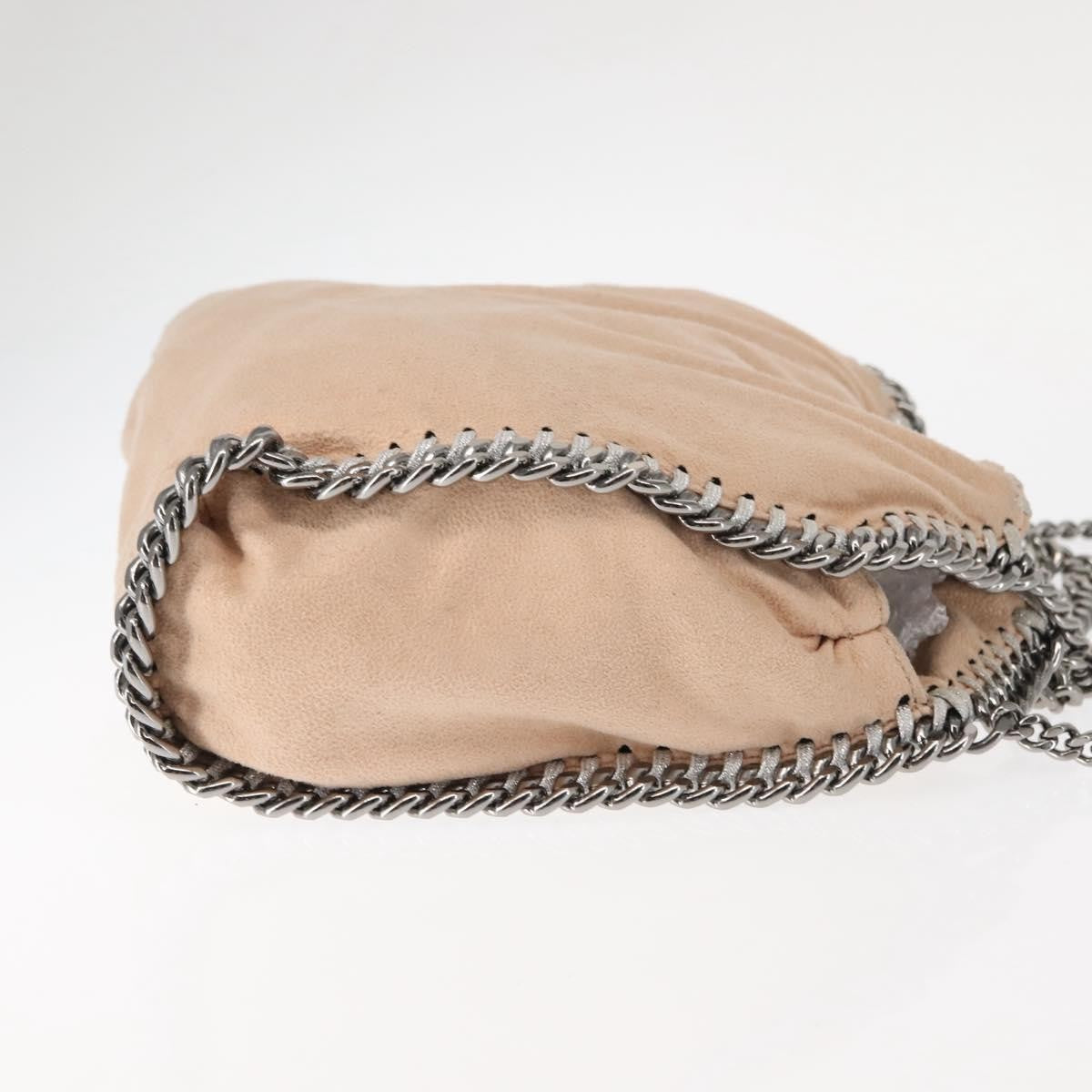 Stella McCartney Falabella Fold Over Crossbody Bag Suede, PINK, SUEDE, Crossbody bag