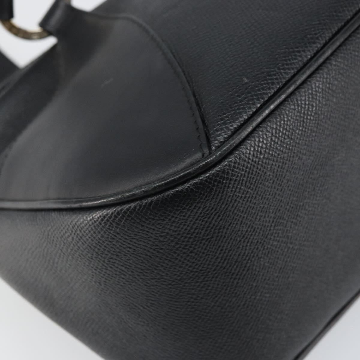 Bvlgari Handbag Leather, Black, Leather, Handbag