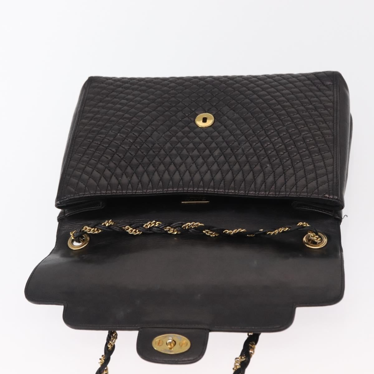 Bally Vintage Shoulder Bag Leather, BLACK, LEATHER, Shoulder bag