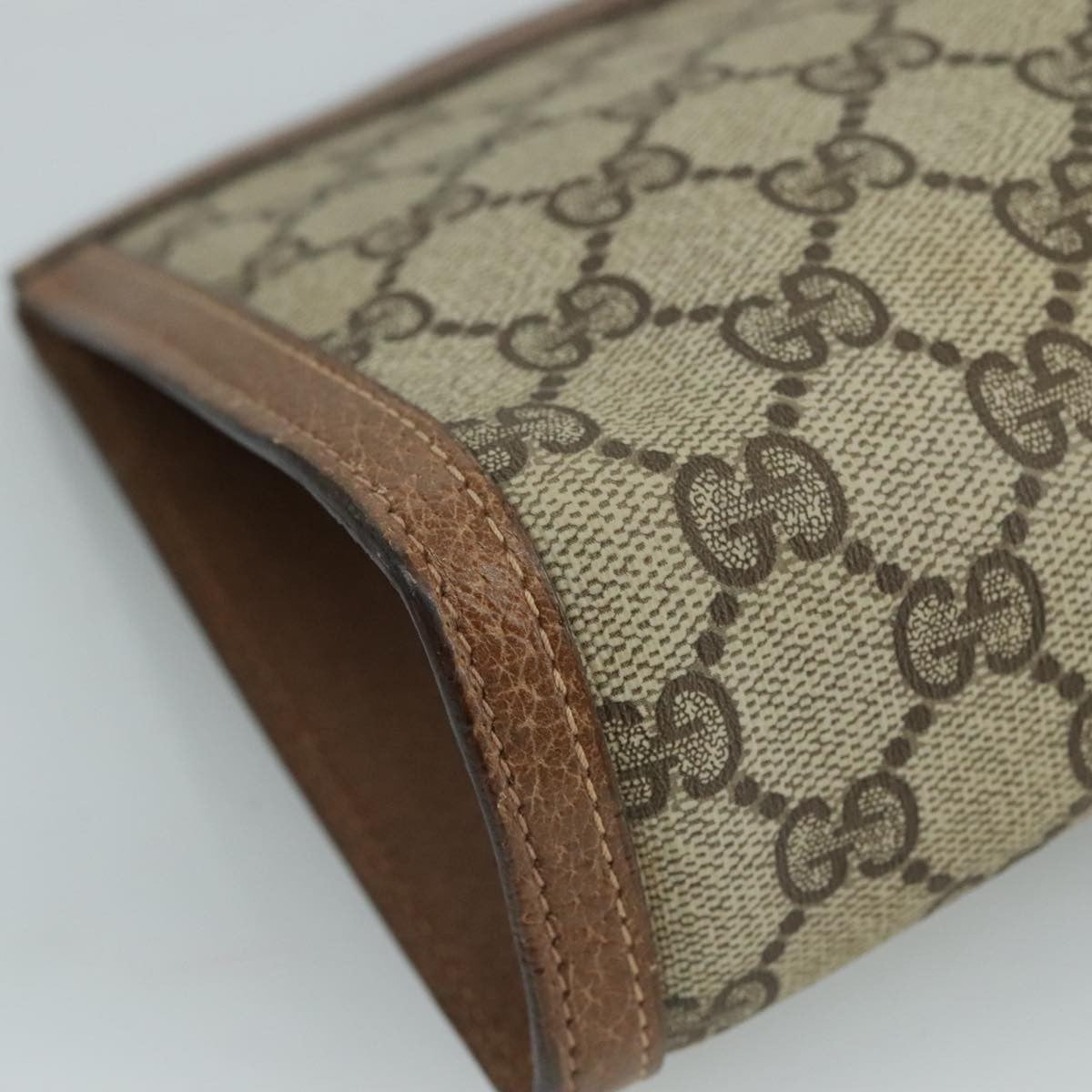 Gucci Vintage old clutch Canvas, BEIGE, PVC, Clutche & pouche
