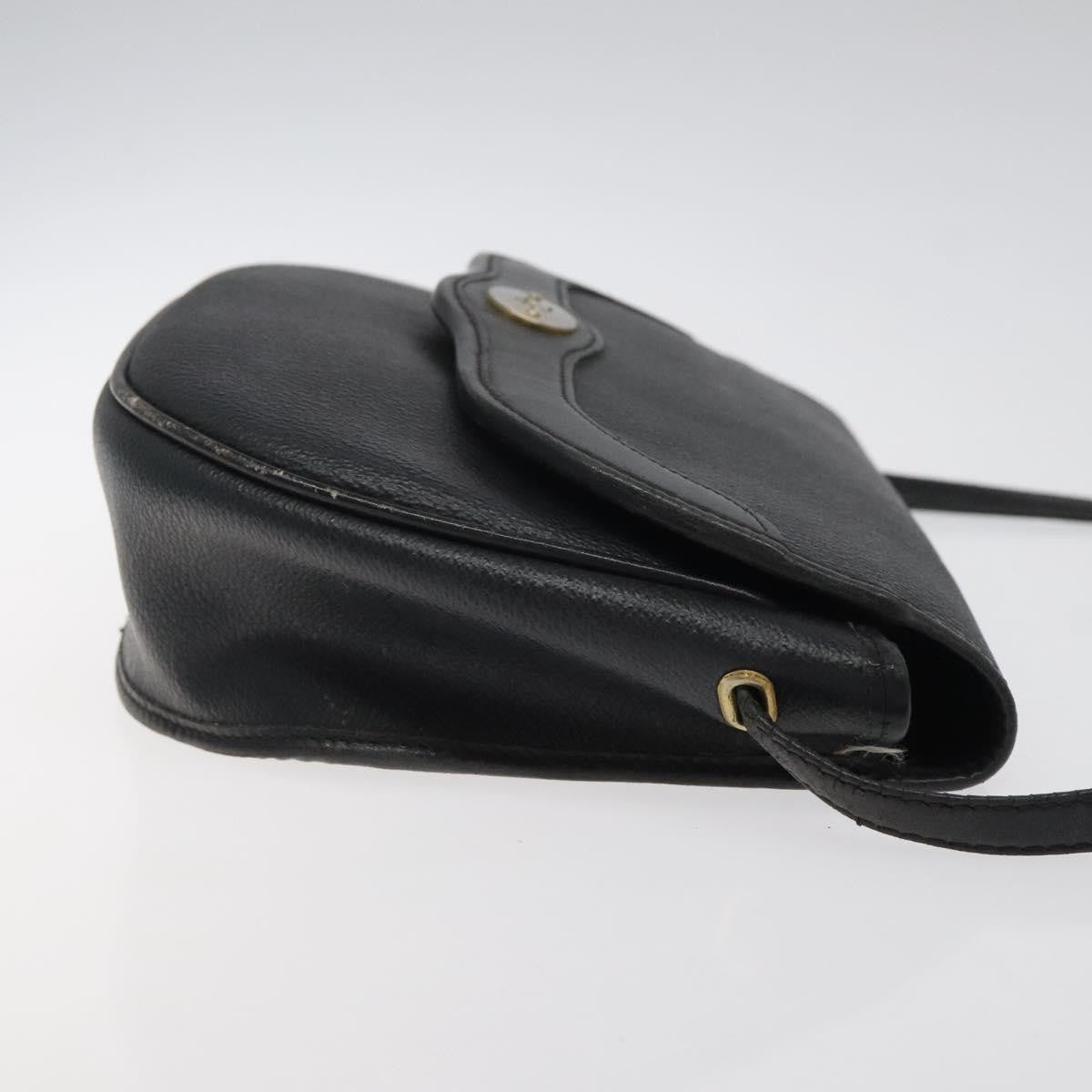 Christian Dior Vintage Honeycomb Flap Crossbody Bag Coated Canvas, BLACK, CANVAS, Crossbody bag