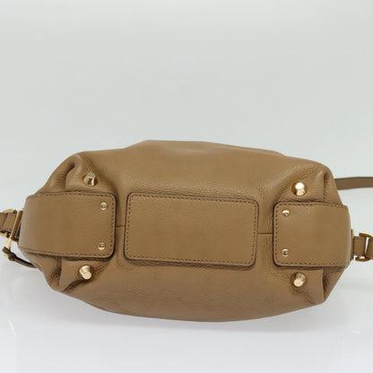 Chloe Angie Tote Leather, BROWN, LEATHER, Tote bag