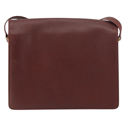 cartier Must de Cartier Shoulder Bag Leather, BURGUNDY, LEATHER, Shoulder bag