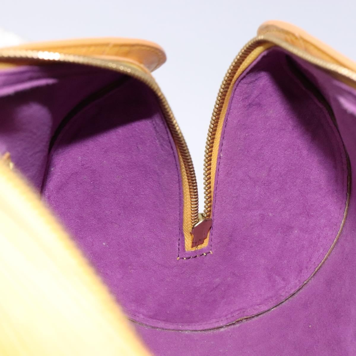 Louis Vuitton Soufflot Handbag Epi Leather, YELLOW, LEATHER, Handbag