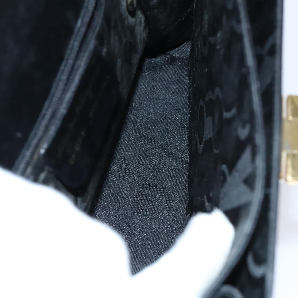 Salvatore Ferragamo Gancini Convertible Top Handle Bag Leather, BLACK, LEATHER, Handbag