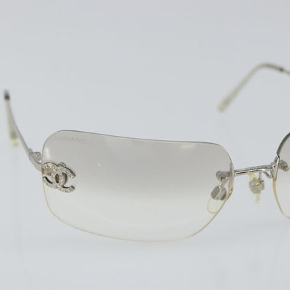 Chanel Logo CC Sunglasses Metal, SILVER, METAL, Sunglasse