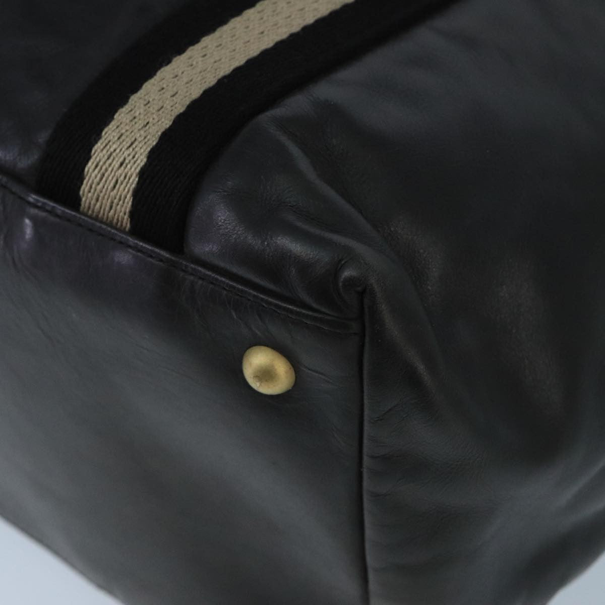 Bally Vintage Tote Bag Leather, BLACK, LEATHER, Tote bag
