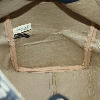 Christian Dior Vintage Trotter Boston Bag Canvas, NAVY, CANVAS, Travel bag