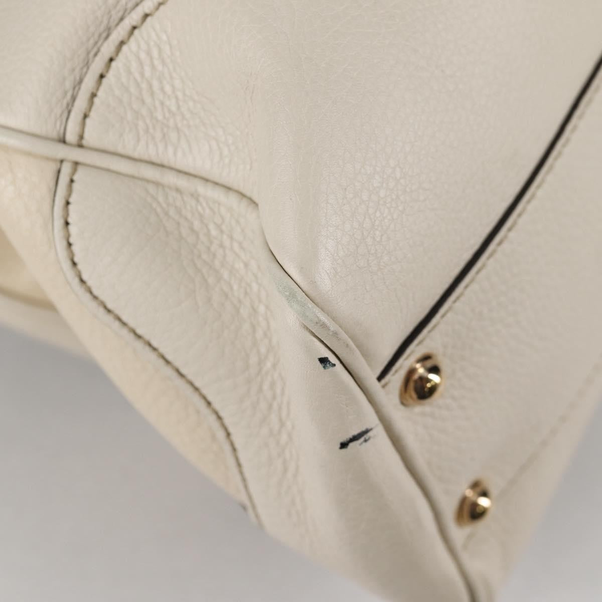 Gucci Diana Bamboo Top Handle Tote Leather, WHITE, LEATHER, Handbag