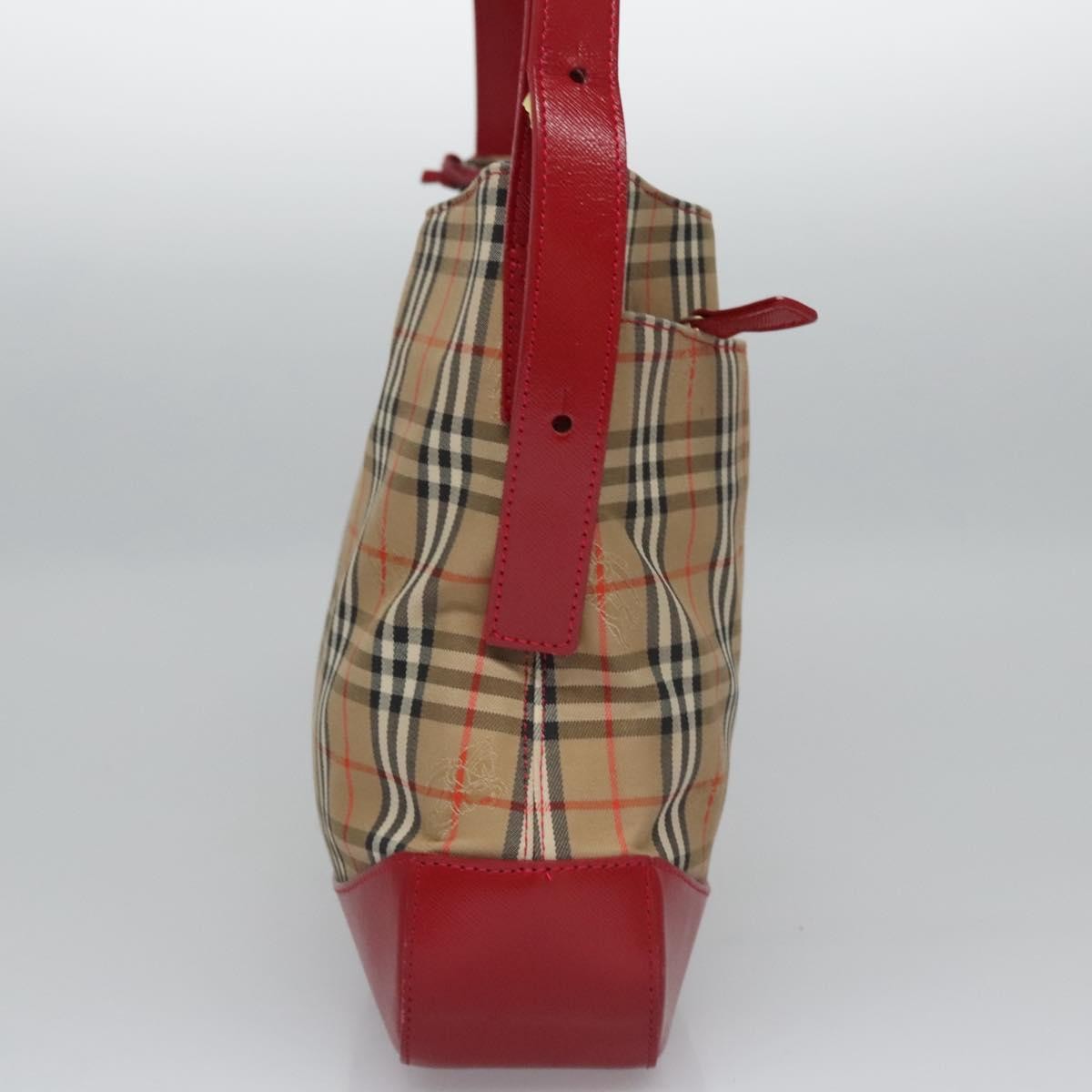Burberry Shoulder Bag Nova Check Canvas, BEIGE, CANVAS, Shoulder bag
